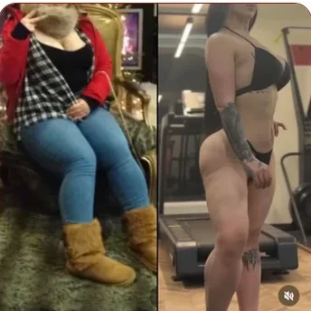 Amara's before and after photos