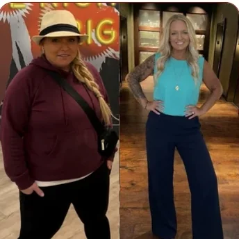 Danielle's before and after photos